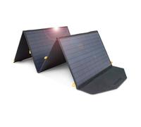 FlexSolar Cargadores de panel solar plegables de 120W 20-28V DC de salida | IP67 impermeable - Módulos solares de emergencia para camping, autocaravanas y hogar - Compatible con estaciones de energía