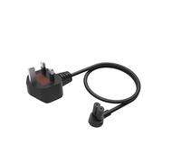 Flexson Cable de alimentación Corto de 0,35 m para SONOS ERA 100 y 300, Ray, ARC, Sub (Gen 3), Sub-Mini, AMP, Beam, Play Base, PLAY5 (Gen 2), Color Negro (Reino Unido)