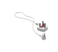 Flexson Cable de alimentación Corto de 0,35 m para SONOS ERA 100 y 300, Ray, ARC, Sub (Gen 3), Sub-Mini, AMP, Beam, Play Base, PLAY5 (Gen 2), Color Blanco (Reino Unido)