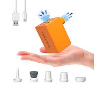 FLEXTAILGEAR MAX Pump Plus 2024 Bomba de aire eléctrica portátil, bomba de aire para camping, bomba de vacío, flujo de aire de 300 l/min, batería de 1600 mAh para colchones de aire, flotador de