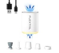FLEXTAILGEAR Tiny Pump 2X, Bomba de Aire Eléctrica Portátil, Lampara de Camping, Inflado y Desinflado Rápidos, Luz de Camping 3 Niveles, Colchones de Aire, Flotador de Piscina