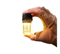 FLEXTAILGEAR Zero Lantern, Linterna Portátil para Camping de 56g Superligera, Recargable de 1100 mAh, 2 en 1 Linterna y Lámpara de Camping, 4 modos de Iluminación, accesorio de Emergencia Camping