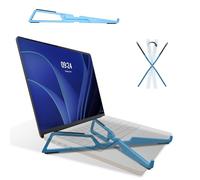FlexVerk Soporte portátil portátil, plegable y ergonómico para portátil, compatible con Apple MacBook Pro y Air, Lenovo, HP, Dell, Asus, Acer, Razer, y más portátiles de 10 a 16 pulgadas, azul