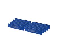 FLEXVIT Mini juego de 10 bandas de resistencia (azul) muy fuertes para entrenamiento en grupo, desarrollo de fuerza y ejercicios exigentes, perfectas para avanzados y profesionales