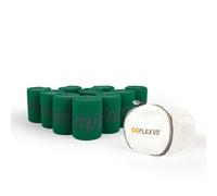 FLEXVIT Mini juego de 10 bandas de resistencia para entrenamiento de grupo, fortalecimiento muscular y ejercicios de estabilidad, perfecto para avanzados y deportistas