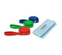 FLEXVIT Multi - Set de 10 Bandas elásticas para Entrenamiento Completo, Fisioterapia y Fitness, 4 Niveles de Fuerza, 2700 mm, Oeko-Tex, Made in Germany