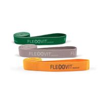FLEXVIT Revolve Physio - Juego de 3 bandas de resistencia para rehabilitación, neuroatletismo y ejercicios funcionales, diferentes grosores, agradables a la piel y resistentes