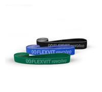 FLEXVIT Revolve - Juego de 3 bandas de resistencia para entrenamientos de gimnasio, entrenamiento de fuerza y ejercicios avanzados, estabilidad central y rotativo