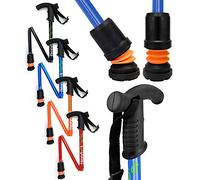 Flexyfoot - Bastón, plegable, empuñadura tipo derby, absorción de golpes, optimiza la seguridad, el agarre y reduce los golpes y vibraciones, color azul