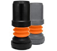 Flexyfoot - Contera para bastón, absorción de golpes, 25 mm, color negro
