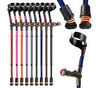 Flexyfoot - Muleta, regulación doble, agarre cómodo, absorción de golpes, para mano derecha, optimiza la seguridad, el agarre y reduce los golpes y vibraciones, color azul