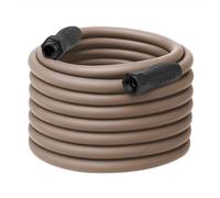 Flexzilla HFZC5100BRS-E - Manguera de jardín con agarre giratorio de colores, 5/8 pulgadas x 100 pies, accesorios de 3/4 pulgadas - 11 1/2 GHT, mantillo marrón