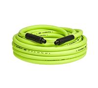 Flexzilla Manguera de aire, 1,27 cm x 50 pies, 3/8 pulgadas. Accesorios MNPT resistentes, ligeros, híbridos, ZillaGreen - HFZ1250YW3