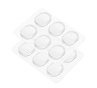 Flexzion almohadillas de gel para tambor, 12 unidades, almohadillas de resonancia amortiguadoras de tambor de tambor transparente, para set de tambor, juego de platillos de cubierta de cabeza