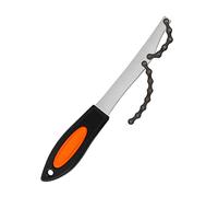 Flexzion Látigo de Cadena BMX para Bicicleta, Herramienta Flexible y portátil para Desmontar piñón girador de Rueda con Mango Rojo Revestido para Bicicletas de Carretera y Bicicleta montaña Plegable