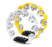 Flexzion Pandereta de flor, instrumento de percusión de mano de 8 pulgadas con cascabeles de metal y agarre ergonómico, panderetas pequeñas para adultos, niños, iglesia, fiestas y eventos musicales