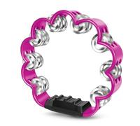 Flexzion Pandereta de flores - Instrumento de percusión de mano de 8 pulgadas con cascabeles de metal y agarre ergonómico - Panderetas pequeñas para adultos, niños, iglesia, fiestas y eventos