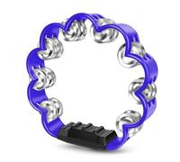 Flexzion Pandereta de flores - Instrumento de percusión de mano de 8 pulgadas con cascabeles de metal y agarre ergonómico - Panderetas pequeñas para adultos, niños, iglesia, fiestas y eventos
