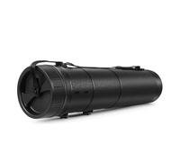 Flexzion Póster, arte, tubo de documentos con correa, contenedor de plástico impermeable expandible, estuche de almacenamiento cilíndrico telescópico, soporte de papel portátil para bocetos de