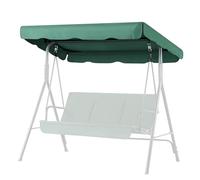 Flexzion Reposición de toldo para Columpio Exterior - 168 cm x 114 cm para Banco Columpio de 2 plazas, Tela de Sombra Resistente al Agua y a la Intemperie con protección UV para jardín,