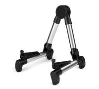 Flexzion Soporte de guitarra plegable ajustable con marco en A, soporte portátil para instrumentos para guitarra acústica eléctrica clásica y bajo, violín, ukelele, banjo, mandolina portátil y ligero