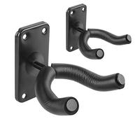 Flexzion,Soporte de pared para guitarra, soporte de gancho y tenedor de yoke recubierto de espuma para guitarra acústica eléctrica, mandolina, instrumento musical, estudio doméstico (2 unidades)