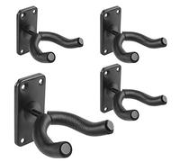 Flexzion Soporte de pared para guitarra, soporte de pared, gancho de exhibición con horquilla de yugo cubierta de espuma para guitarra acústica eléctrica, mandolina, banjo, bajo, instrumento musical,