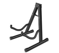 Flexzion Soporte de pie para guitarra acústica y eléctrica, soporte de instrumento portátil para guitarra clásica y bajo, violín, ukelele, banjo, mandolina