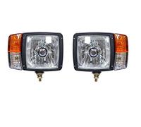 flexzon 12V/24V Universal Front Side LH+RH Luces H4 Indicador de la lámpara para el excavador del tractor