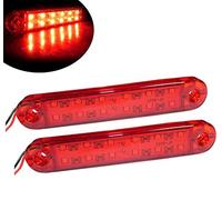 flexzon 2 x 13 cm 12 LED luces de marcador trasero barra utilidad lámparas rojas 24 v camión remolque camión