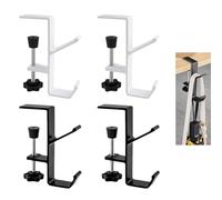 Fleymu 4 Pcs Ganchos de Bolso para Mesa, Antideslizante Ajustable Cuelga Bolsos Mesa, hasta 30 kg, Soportes para Bolsos, Gancho para Bolso Portátil Multifuncional, para Bolsos en el Escritorio