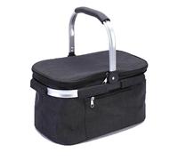 Fleymu Cesta de Picnic Plegable 30L - Cesta Térmica para la Compra con Tapa, Diseño Portátil y Plegable, Gran Capacidad & Resistente al Agua, para Viajes, Compras, Playa