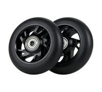 Fleymu Ruedas Pro Stunt Scooter de 100 mm con Rodamientos ABEC 9 Compatibles, 2 Piezas Ruedas de Patinete Scooter, Compatibles con Razor/Apollo/Cox Swain y la Mayoría de los Scooters (Negro)