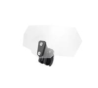 FLFHDUP Deflector de Viento para Parabrisas Ajuste para BMW R1200GS Motocicleta Universal Clip Elevado en Parabrisas extensión alerón Deflector de Aire(Clear-Black Bracket)