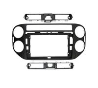 FLFHDUP Kit de Embellecedor Coche Kit de Marco para Panel de salpicadero de Radio estéreo Multimedia de 9/10,1 Pulgadas para VW Tiguan 2010-2015 Marcos para el Tablero del automóvil(FrameB)