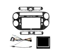 FLFHDUP Kit de Embellecedor Coche Kit de Marco para Panel de salpicadero de Radio estéreo Multimedia de 9/10,1 Pulgadas para VW Tiguan 2010-2015 Marcos para el Tablero del automóvil(FrameB Set01)