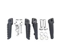 FLFHDUP Reposapies Moto Compatible con Kawasaki Z750, Z800, Z1000, ER6F, ER6N, ZX-6R, ZX-9R, ZX-10R, ZX-12R, ZZR1200. Reposapiés Delanteros y Traseros. Estriberas Moto Estriberas(Matte Black 1 Sets)