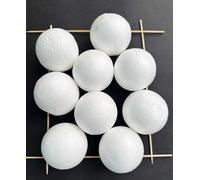 FLFWLASS - Bolas de espuma, bolas de espuma de poliestireno blanco de 6,3 cm para arte, manualidades, hogar, proyectos escolares, decoración de fiestas (10)