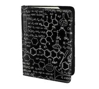 FLGHJNBJN Abstract Science - Funda para pasaporte de viaje con impresión 3D y bolsillo de almacenamiento para documentos, piel sintética imprescindible para viajes