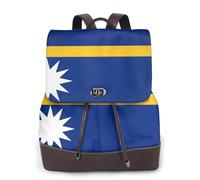 FLGHJNBJN Flag of Nauru - Mochila versátil de cuero para mujer, elegante mochila de poliuretano para viajes, universidad, viajes, al aire libre