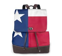 FLGHJNBJN Flag of Texas - Mochila versátil de cuero para mujer, elegante mochila de poliuretano para viajes, universidad, viajes, al aire libre