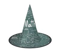 FLGHJNBJN Fórmulas Formulas Teoría Matemáticas Lección Palabra Impresión Sombrero de Bruja Sombrero de Bruja Sombrero de Bruja Sombrero de Bruja Accesorio para Halloween Cosplay Fiesta Vacaciones