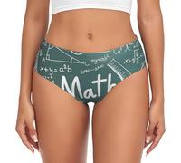 FLGHJNBJN Formulas Shapes Theory Math Lesson Word - Ropa interior femenina hipster, lavable, no encoge, ajuste para mujer, uso diario, XS a 4XL, Negro, S