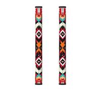 FLGHJNBJN Funda de neopreno para manija de electrodoméstico de cocina con patrón nativo americano, 2 piezas, para refrigerador, microondas y horno