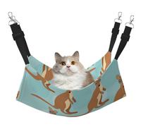 FLGHJNBJN Funny For Kangaroo Zoo - Hamaca acogedora para gatos, cama con percha de ventana, cama ajustable para mascotas con terciopelo suave para gatos de interior