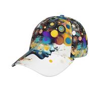 FLGHJNBJN Gorra de béisbol de inteligencia artificial con cerebro ajustable para hombres y mujeres, casual, deportes al aire libre, transpirable, sombrero de viaje, color negro