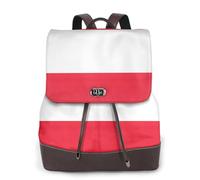 FLGHJNBJN Mochila versátil de piel sintética con bandera austriaca para mujer, elegante mochila de poliuretano para viajes, universidad, viajes, al aire libre