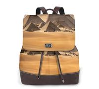FLGHJNBJN Pyramids of Egypt - Mochila versátil de cuero para mujer, elegante mochila de poliuretano para viajes, universidad, viajes, al aire libre