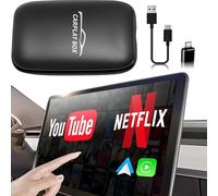 Flgocexs Adaptador inalámbrico Carplay - 3 en 1 Carplay inalámbrico y Android Auto Adaptador con Netflix Youtube Integrado Soporte TF Tarjeta Solo para Modelos de Coche Originales después de 2016 con