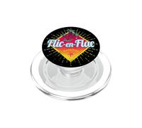 Flic en Flac Mauritius Retro Puesta de Sol Vintage Recuerdo PopSockets PopGrip para MagSafe